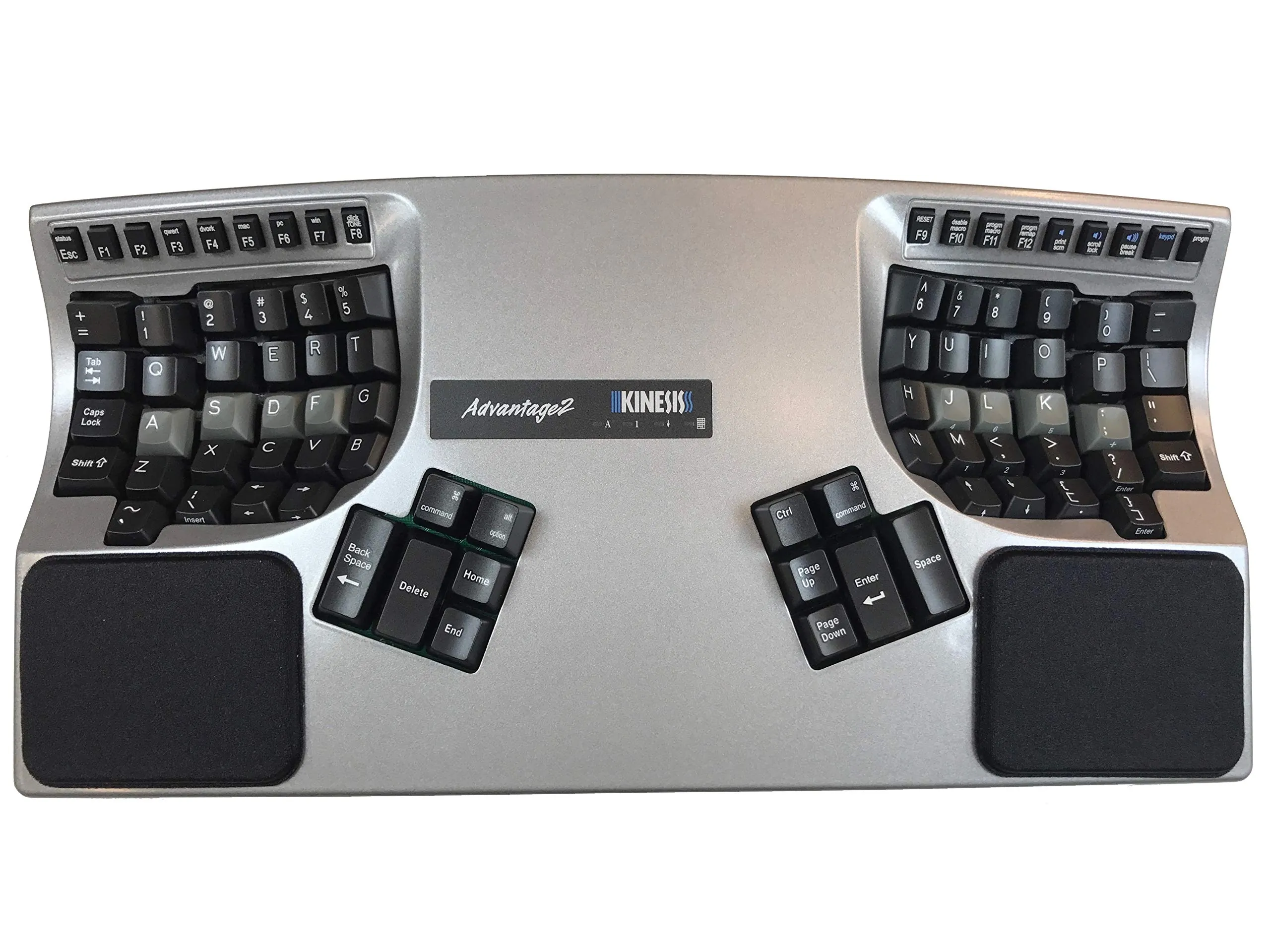 KINESIS AC005PP-BLK — REPLACEMENT PALM PADS FOR KINESIS ADVANTAGE KEYBOARD, BLACK - 1 PAIR