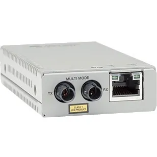 ALLIED TELESYN AT-MMC200/ST-960 — TAA (FEDERAL) 10/100TX TO 100FX/ST MM MEDIA & RATE CONVERTER, MULTI-REGION PSU