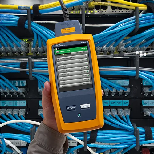 Fluke Networks DSX2-8000QI/GLD — 2GHz DSX Quad Optical Loss Test Set V2 - WiFi Enabled