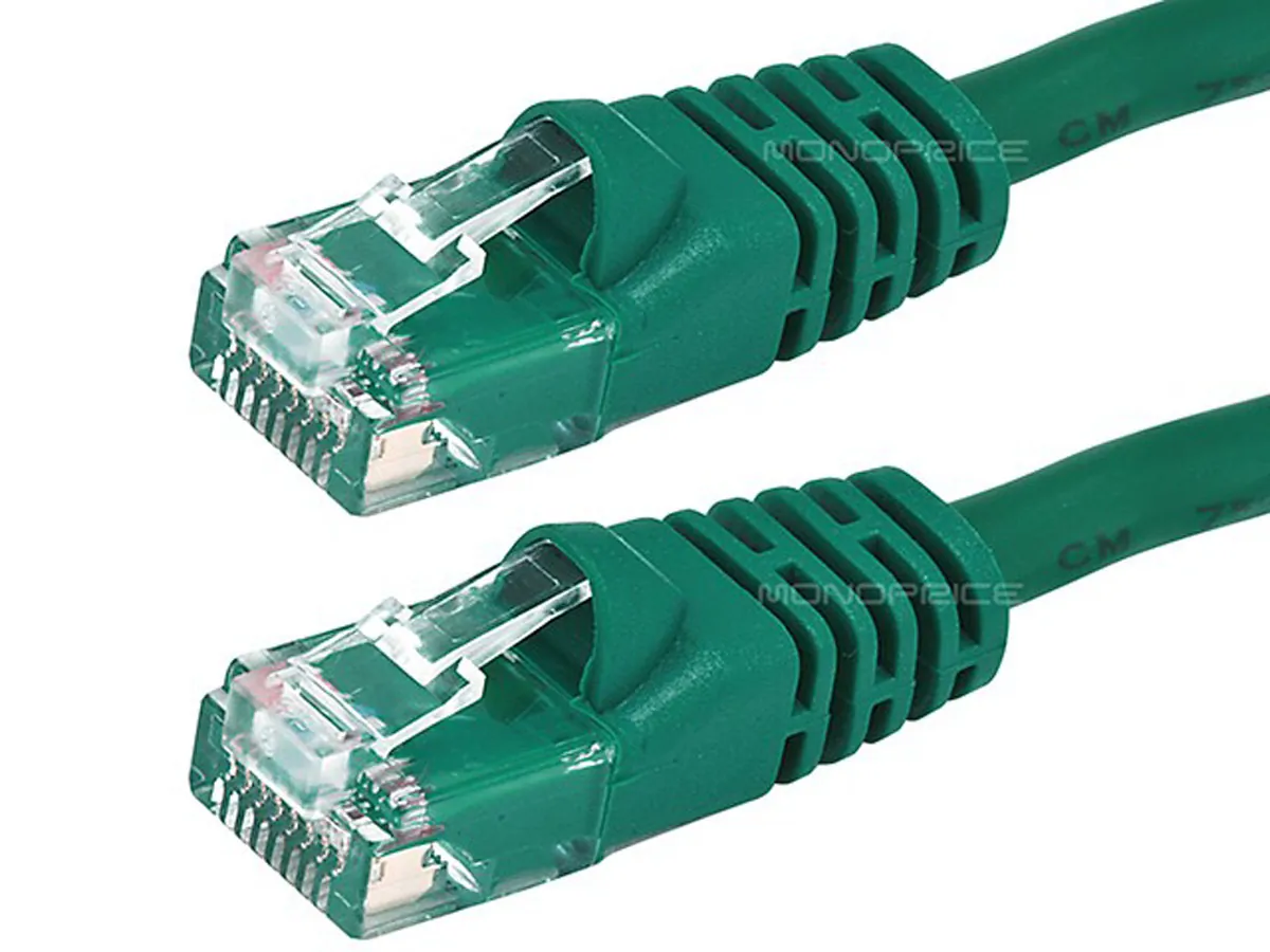 Monoprice 2133 — CAT5E 24AWG UTP  PATCH CABLE_ 3FT GREEN