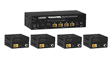 Kanex SP-HDPOC1X4 — HDMI 1X4 DISTRIBUTION AMPLIFIER OVER CAT5E/6 OUTPUTS AND POC 60M