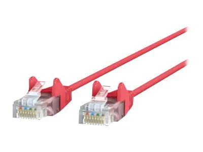 Belkin CE001B20-RED-S — BELKIN CAT6 SLIM 28AWG CABLE - RED -20FT