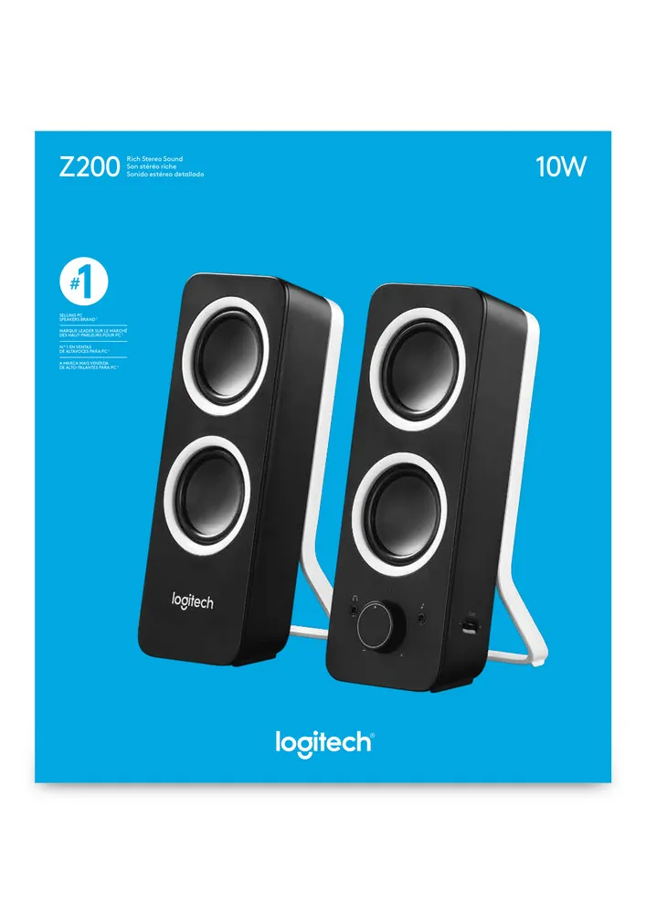Logitech 980000800 - Logitech SPK 980-000800 Multimedia Speakers Z200 Black Retai