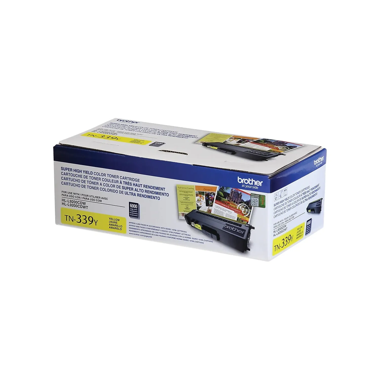 Brother TN339Y — Brother TN339Y Super High Yield Yellow Toner Cartridge - Laser - Super High Yield - 6000 Pages - Yellow - 1 Each
