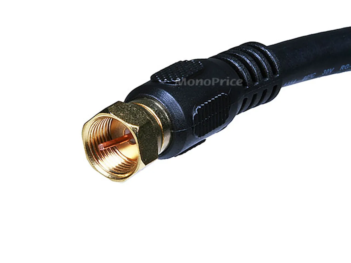 Monoprice 6313 — RG6 75OHM_COAX W F TYPE10FT - BLACK