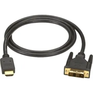 BLACK BOX CORPORATION EVHDMI02T-002M — HDMI TO DVI CABLE - MALE/MALE, 2-M (6.5