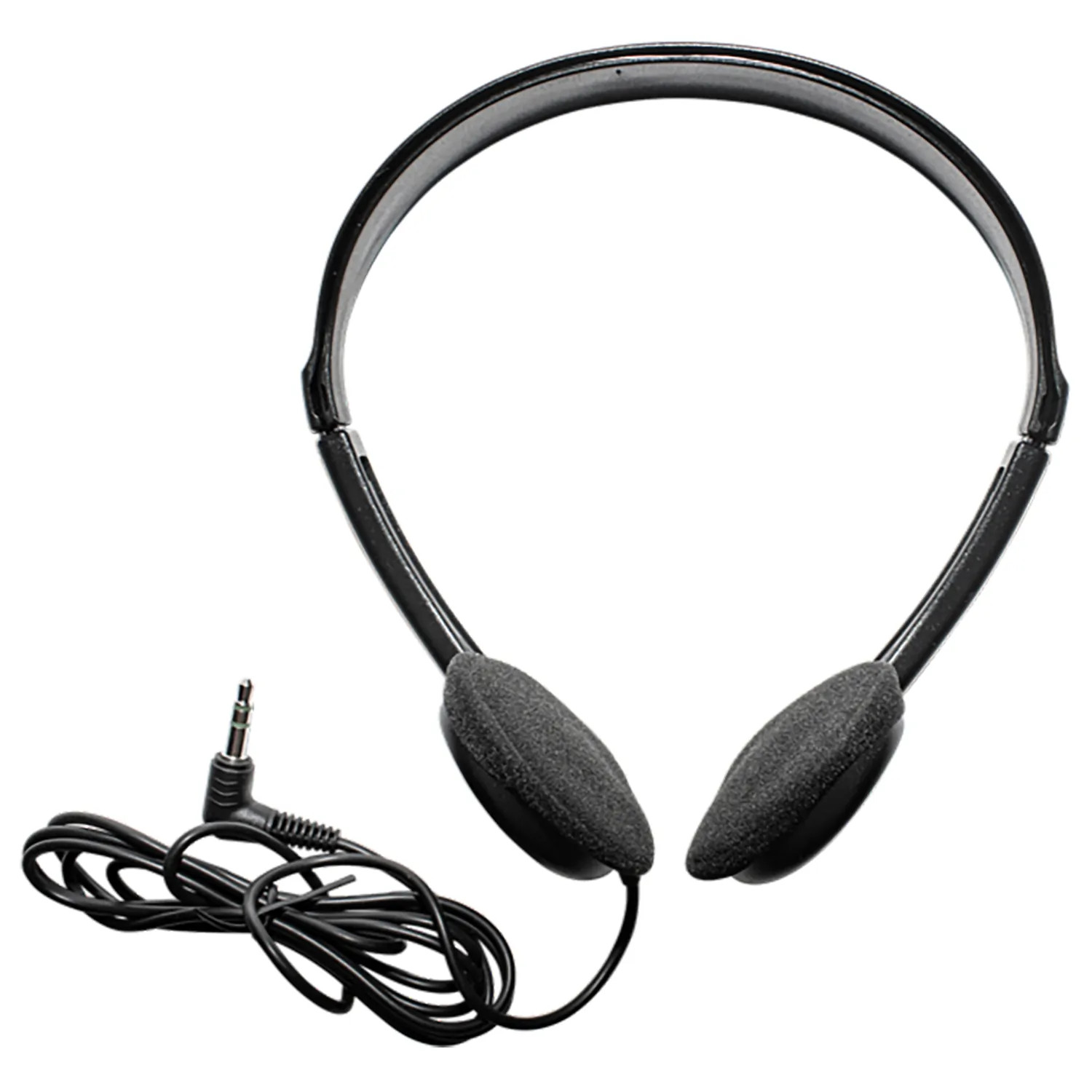 MAXELL 199845 — WIRED 3.5MM , OPP WIRED HEADPHONE WITH MIC-6FT CORD BLACK