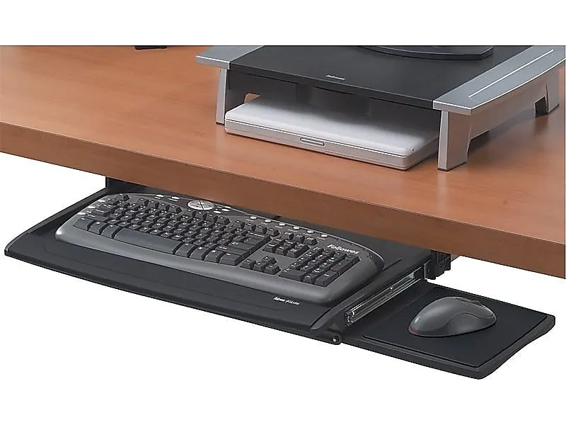 FELLOWES 8031207 — FELLOWES OFFICE SUITES DELUXE KEYBOARD DRAWER MOVES KEYBOARD AND MOUSE OFF THE D