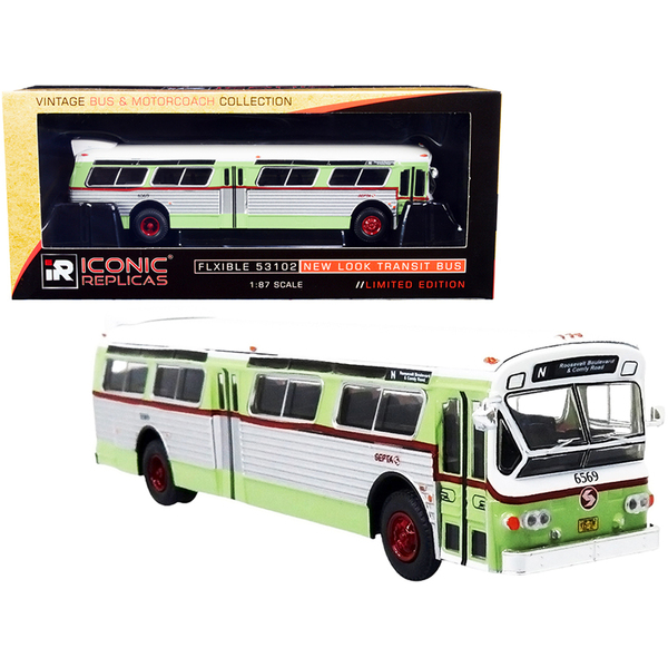 Iconic Replicas 87-0290 - Flxible 53102 Transit Bus N Roosevelt Blvd. & Comly Road SEP