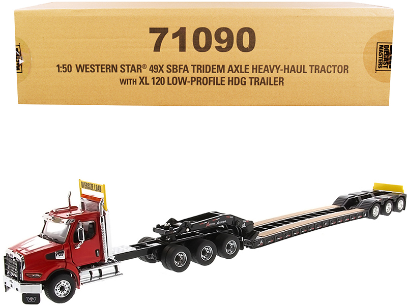 Diecast Masters 71090 - Western Star 49X SBFA Tridem Axle Heavy-Haul Tractor with XL