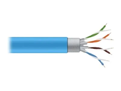 BLACK BOX CORPORATION C6ABC50S-STR-BL-1000 — CAT6A BULK CABLE STRANDED SFTP 650MHZ CM PVC POE BLUE 1000FT