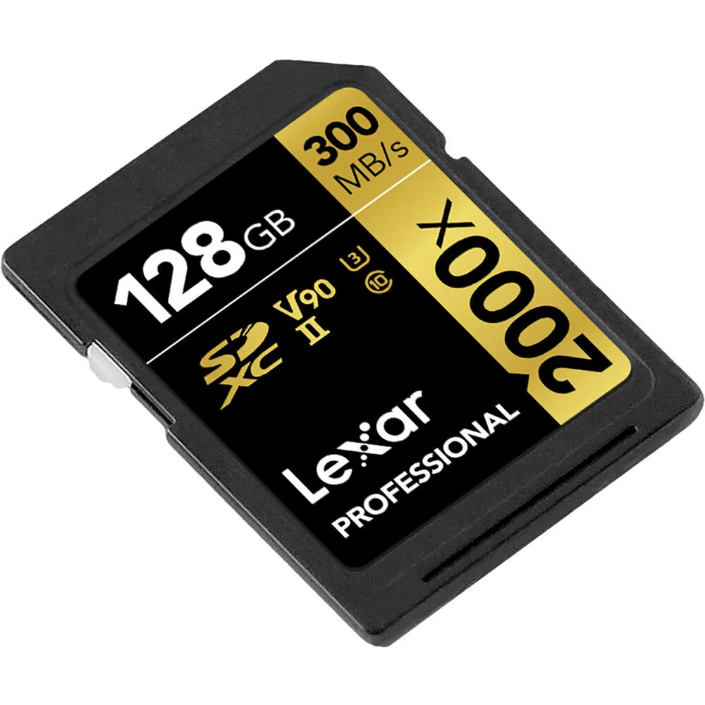 Lexar LSD2000128G-B2NNU — Lexar 128GB Professional 2000x UHS-II SDXC Memory Card
