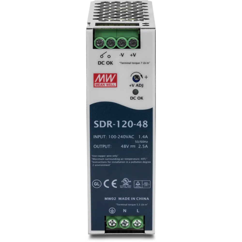 TRENDNET TI-S12048 — DIN RAIL 48V 120W POWER SUPPLY FOR TI-PG541