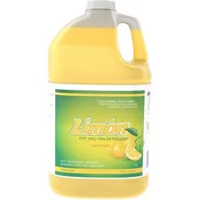 DIVERSEY DVO CBD95729360 — Diversey Limon Pot And Pan Detergent - Ready-To-Use/Concentrate Liquid - 128 fl oz (4 quart) - Lemon Fresh Scent - 2 / Carton - Yellow