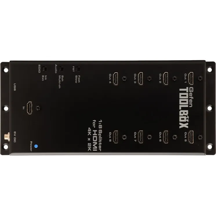 Gefen GTB-HD4K2K-148C-BLK - 4K Ultra HD HDMI 1:8 Splitter - High Resolution Video Distri