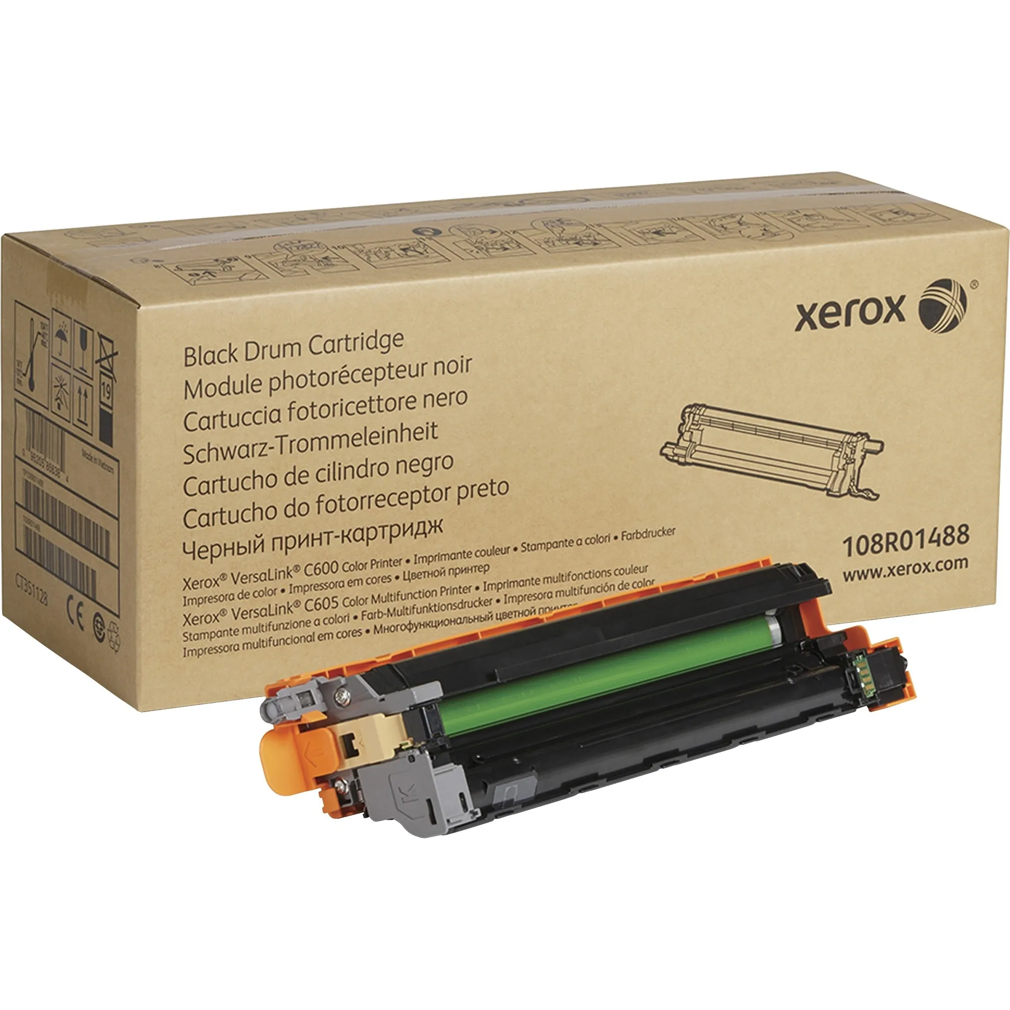XEROX 108R01488 — XEROX 108R01488 VERSALINK C600/C605 BLACK DRUM (NOT TONER) YIELDS 40,000 PAGES