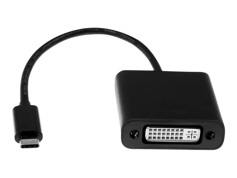 4XEM 4XUSBCDVIAB — USB-C to DVI Video Adapter - Black 10 Inch Cable