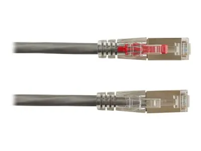BLACK BOX CORPORATION C6PC70S-GY-02 — CAT6 250-MHZ LOCKING SNAGLESS STRANDED ETHERNET PATCH CABLE - SHIELDED (S/FTP),