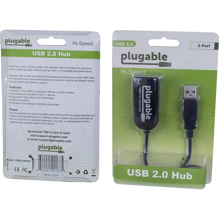 Plugable Technologies-USB2-2PORT