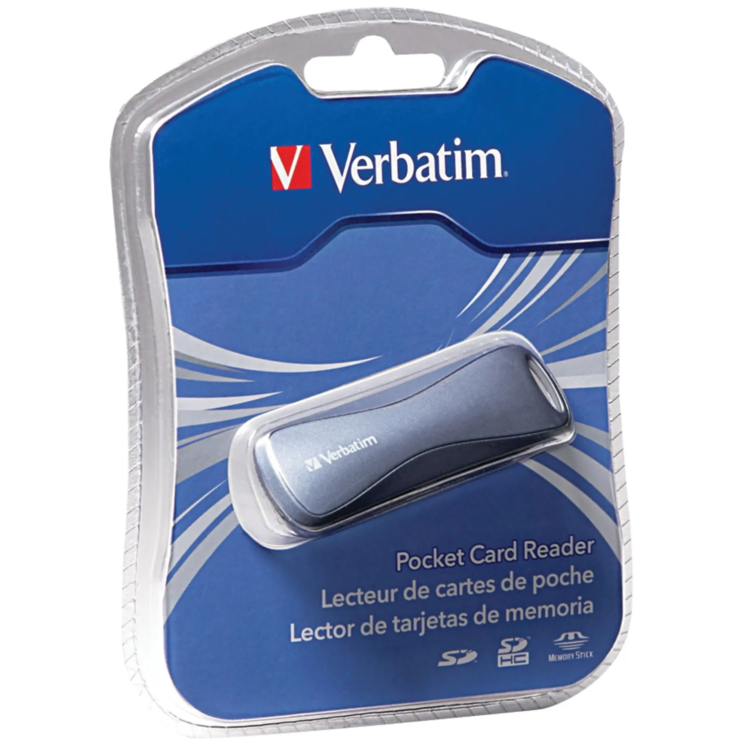 VERBATIM 97709 — SD/Memory Stick Pocket Card Reader, USB 2.0 - Graphite - USB 2.0External - 1 Pack