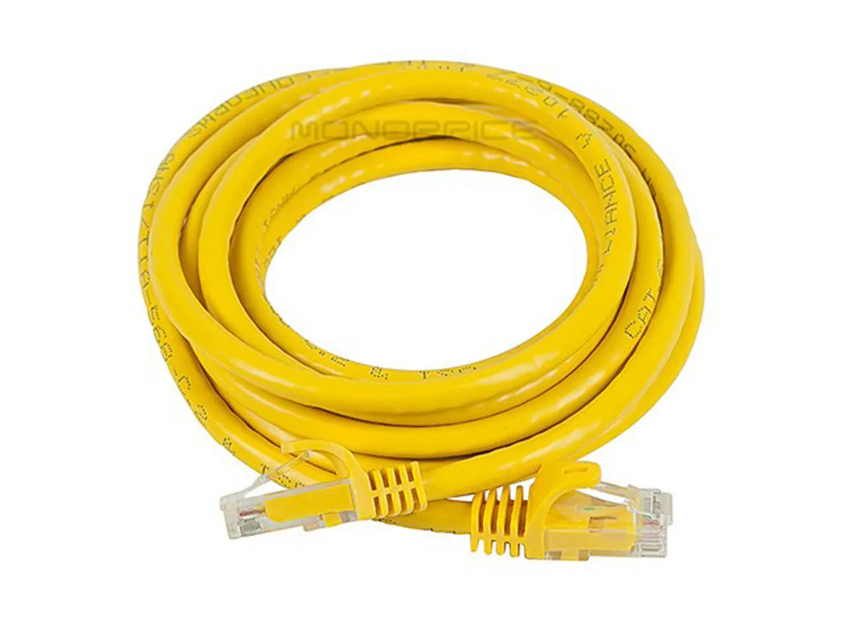 Monoprice 9838 — CAT6 UTP CABLE_ 7FT YELLOW
