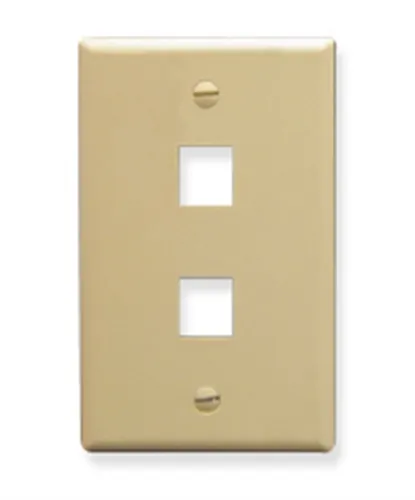 Cablesys ICC-IC107LF2IV - Face Plate Oversized 2-Port Ivory