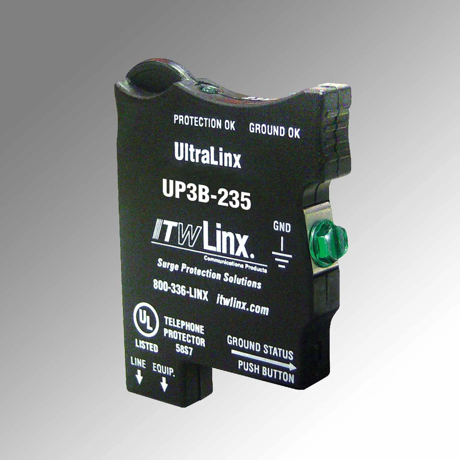 ITW Electronic Component Solutions ITW-UP3B-235 — 66 Block UL Primary or Secondary Surge Protector 235 V **Must be ordered in Multiples of 25**