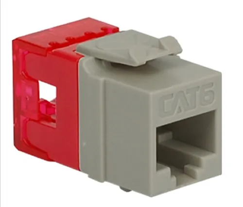 Cablesys ICC-IC1078F6GY - High Density Cat 6 Keystone Jack - Grey