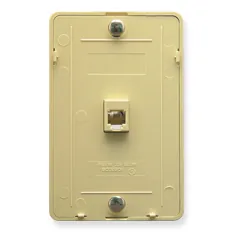 Cablesys ICC-IC630DB6IV — Ivory Wall Plate for Telephone with 6P6C Connection