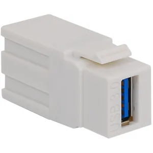 Cablesys ICC-IC107UAAWH — USB 3.0 Type A Female to Female Keystone Jack - White