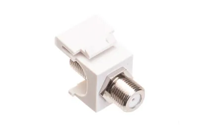 Cablesys ICC-IC107B5FWH — F-Type Module - Nickel Plated for Audio/Video Applications