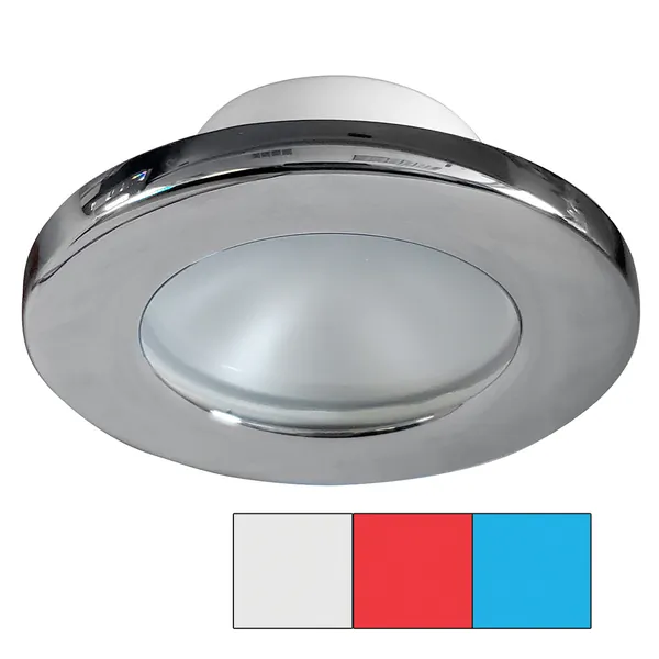 I2Systems A3120Z-11HAE — i2Systems Apeiron A3120 Screw Mount Light - Red, Cool White & Blue - Chrome Finish