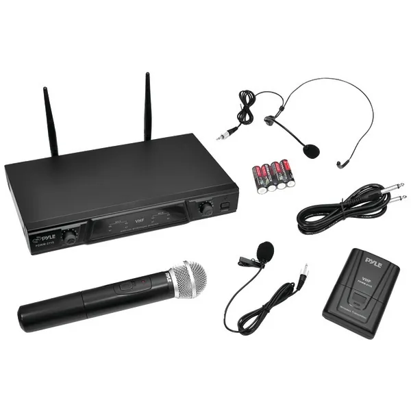 PYLE PDWM2115 - Pyle Pro PDWM2115 VHF Dual-Channel Wireless Microphone Recei