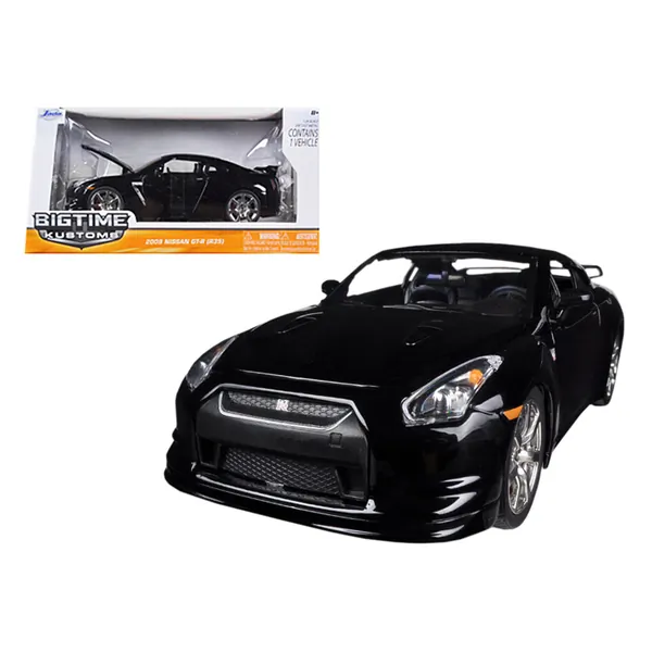 Jada Toys 96811bk — Jada 1/24 Nissan GT-R R35 Black Diecast Model - 2009