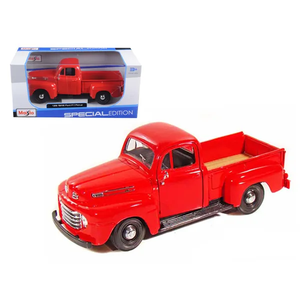 Maisto 31935gry — 1948 Ford F-1 Pickup Truck Red 1/25 Diecast Model Car