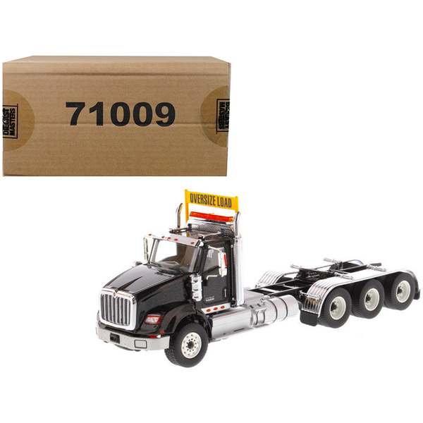 Diecast Masters 71009 - International HX620 Day Cab Tridem Tractor Black 150 Diecast