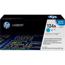 HP HEW Q6001A — HP 124A (Q6001A) Toner Cartridge - Single Pack - Laser - Standard Yield - 2000 Pages - Cyan - 1 Each