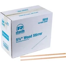 Royal Paper Products Inc RPP R810CT - Royal Paper Products Wood Coffee Stir Sticks - 5.5 Length - 