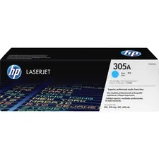 HP CE411A — HP 305A (CE411A) Toner Cartridge - Single Pack - Laser - Standard Yield - 2600 Pages - Cyan - 1 Each