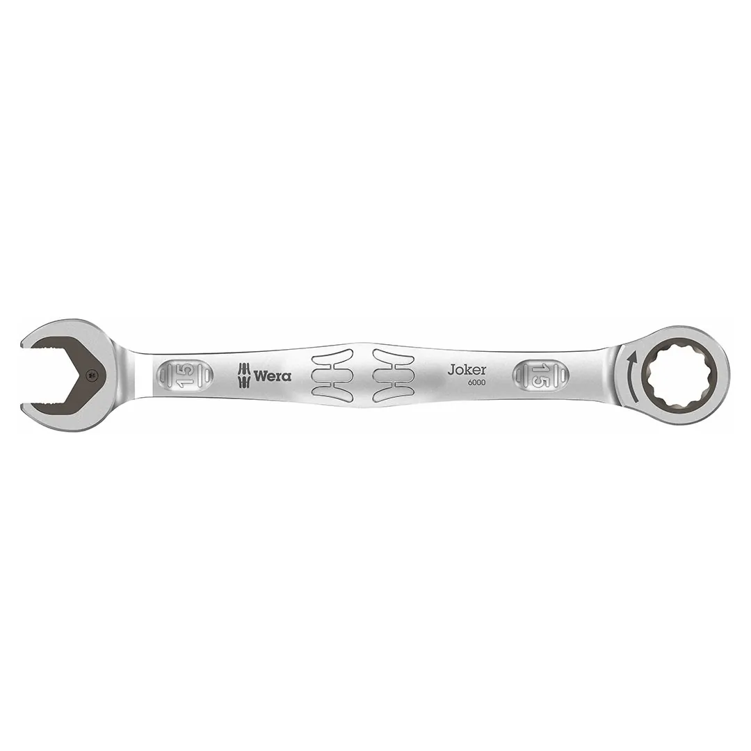 WERA 05073275001 — Wera Joker 15mm Ratcheting Wrench with Unique Design