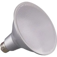 Satco Products Inc SDN S29446 — Satco 15W PAR38 LED Bulb - 15 W - 90 W Incandescent Equivalent Wattage - 120 V AC - 1200 lm - Parabolic Reflector - PAR38 Size - Clear - Warm White Light Color - E26 Base - 25000 Hour - 4940.3°F (2726.8°C) Color Temperature - 90 CRI - 40° Beam Angle - Dimmable - 1 Each