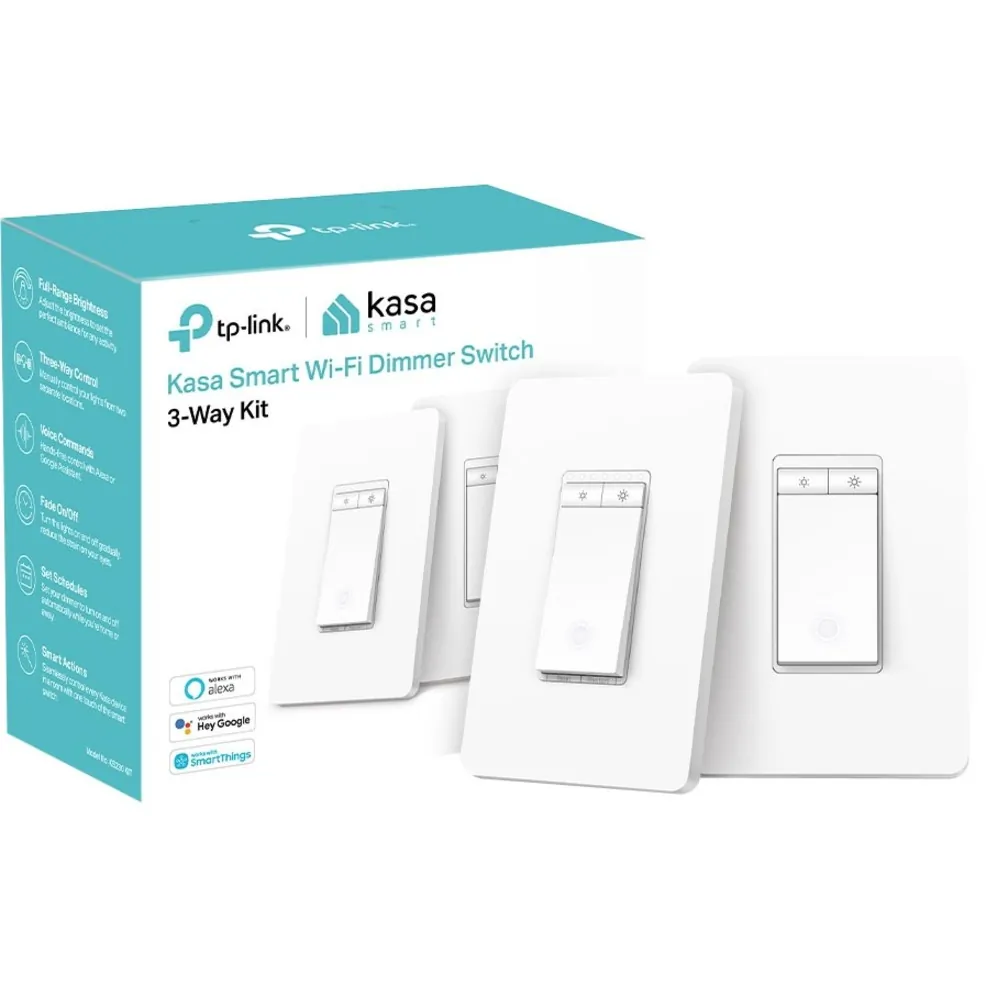 TPLINK KS230 KIT — TP-Link Kasa Smart Wi-Fi Dimmer Switch 3-Way Kit