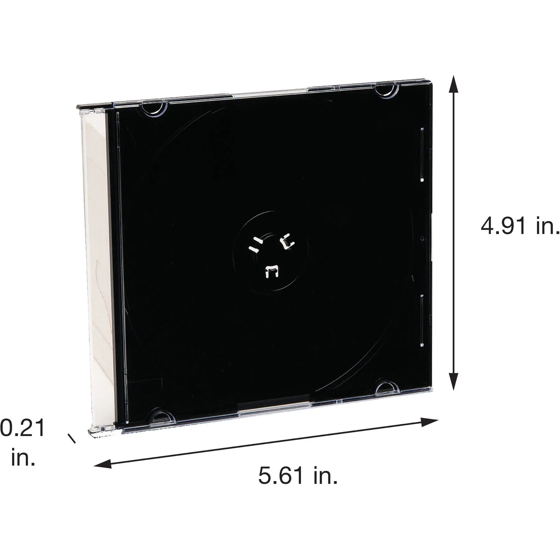 VERBATIM 94868 — Verbatim Black Slim Jewel Cases, 200PK - CD/DVD Storage