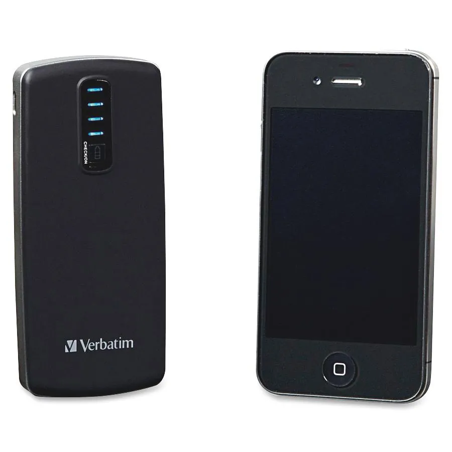 VERBATIM 98019 — Verbatim Portable Charger, 3500mAh, USB, Black