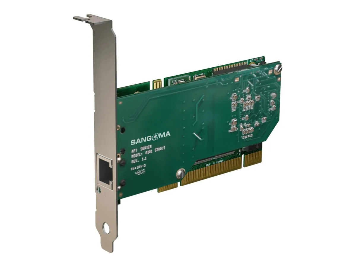 SANGOMA TECHNOLOGIES A101-DEKIT — SANGOMA A101DE 1 PORT T1/E1/J1 PCI EXPRESS 1024 TAP (128MS) HARDWARE BASED ECHO
