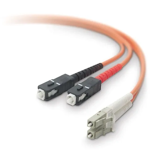 Belkin F2F402L7-05M-G — BELKIN PATCH CABLE - FIBER OPTIC - MALE LEFT GENDER - MALE RIGHT GENDER - SC RIG