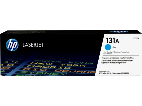 HP CF211A — HP 131A (CF211A) Toner Cartridge - Single Pack - Laser - Standard Yield - 1800 Pages - Cyan - 1 Each