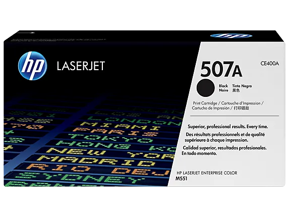 HP CE400A — HP 507A (CE400A) Toner Cartridge - Single Pack - Laser - 5500 Pages - Black - 1 Each