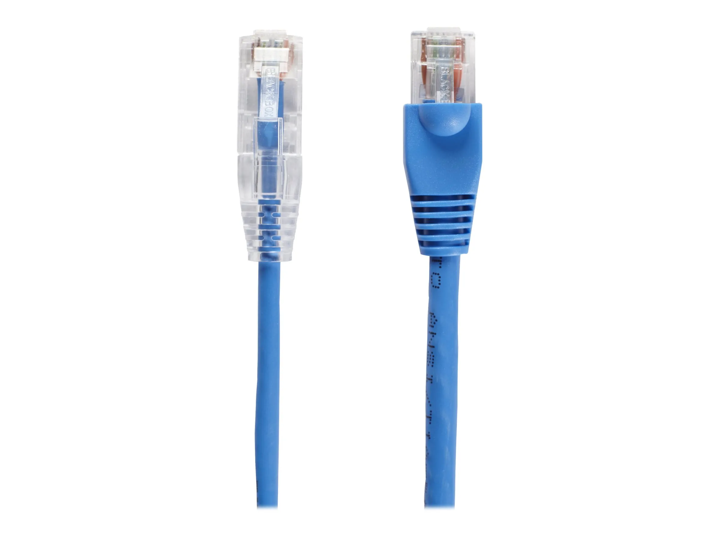 BLACK BOX CORPORATION C6PC28-BL-20 — BLACK BOX SLIM-NET CAT6 PATCH CABLES FEATURE A LOW-PROFILE DESIGN THAT SAVES SPA