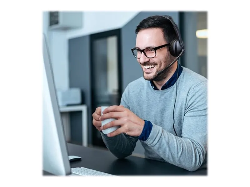 Aluratek AWHU02FB — Wired USB Stereo Headset with Adjustable Boom Mic